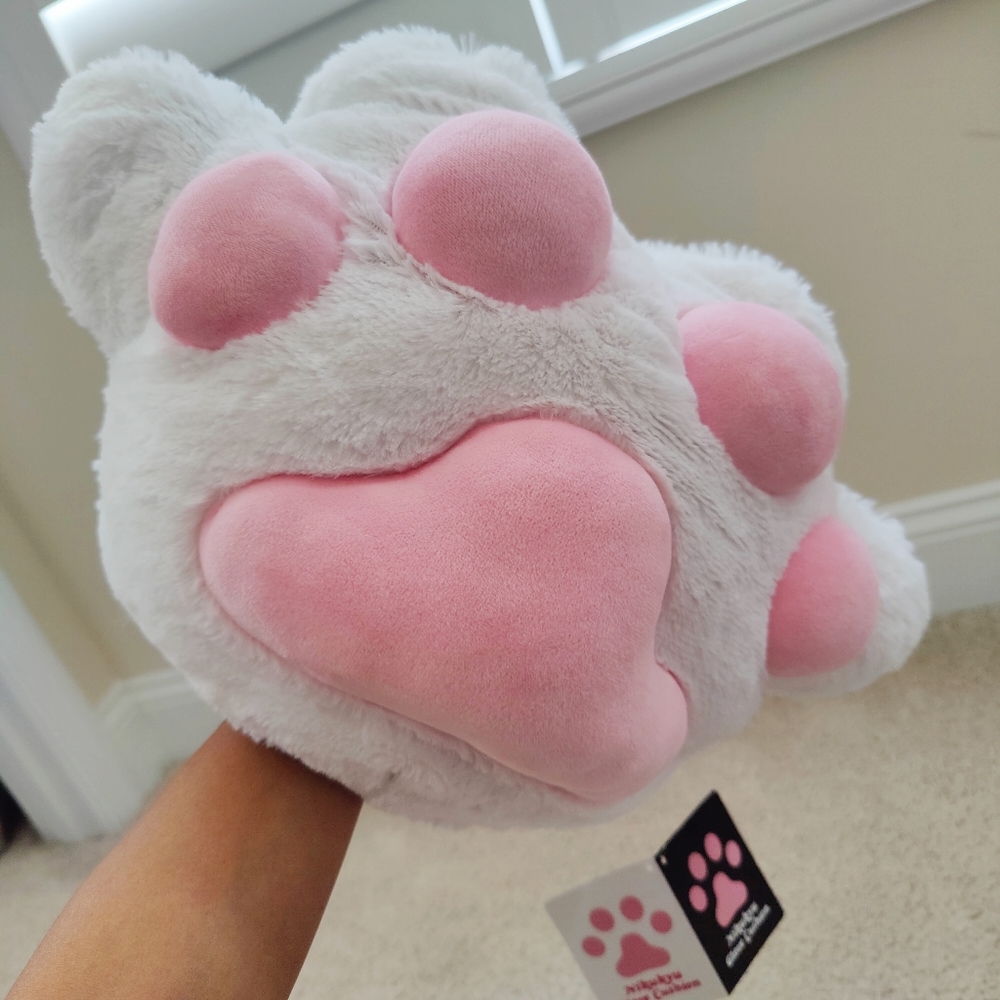 Cat Paw Glove Hand Mitt Pillow Cushion